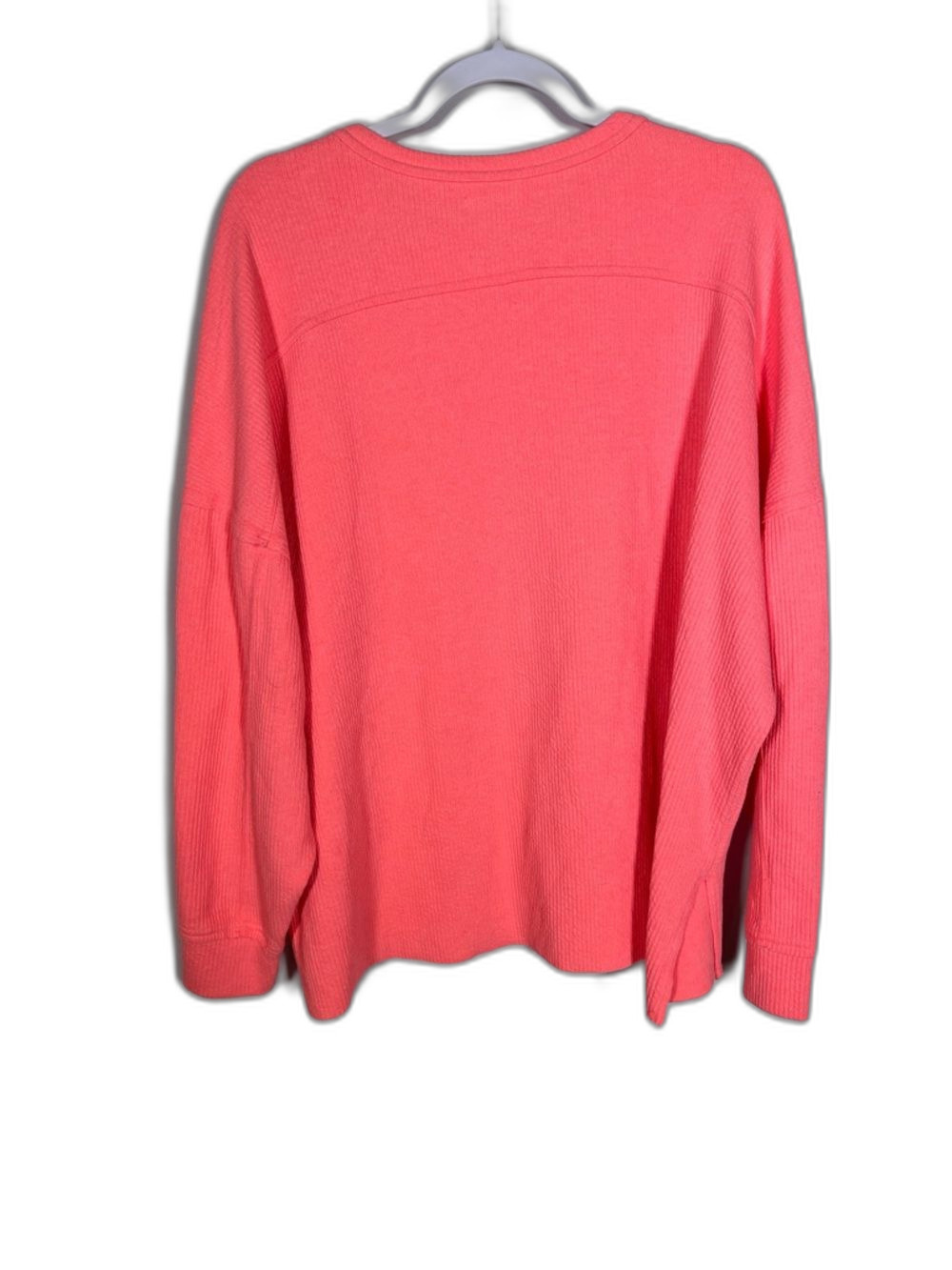 MAURICES WOMENS TEXTURED CREWNECK SWEATSHIRT PINK 1X - Picture 5 of 7